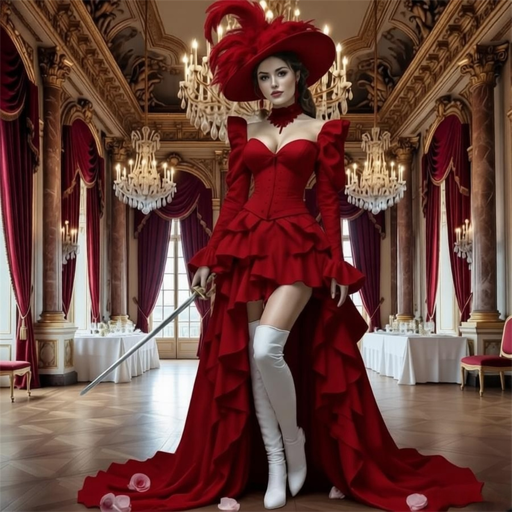 Evening Gown - Elegante Vestido de Fiesta Victoriano Gótico