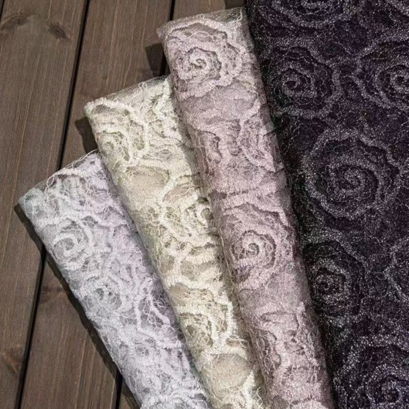 Lace Dress - Tela de Tul Bordado con Encaje,