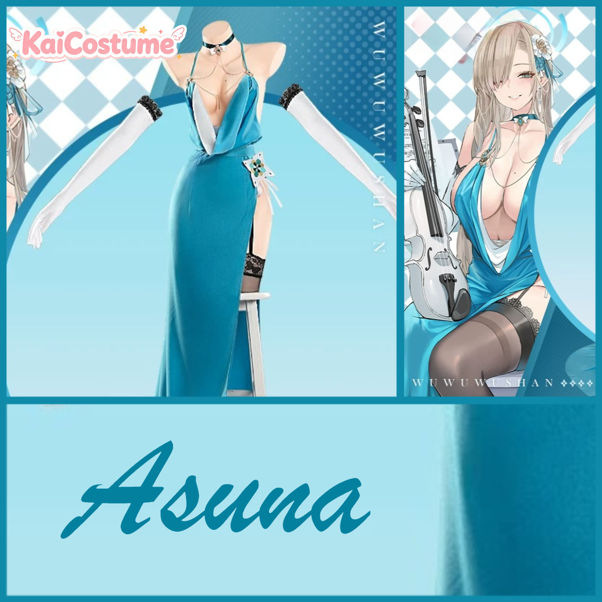 Evening Gown - Disfraz de cosplay de Asuna de