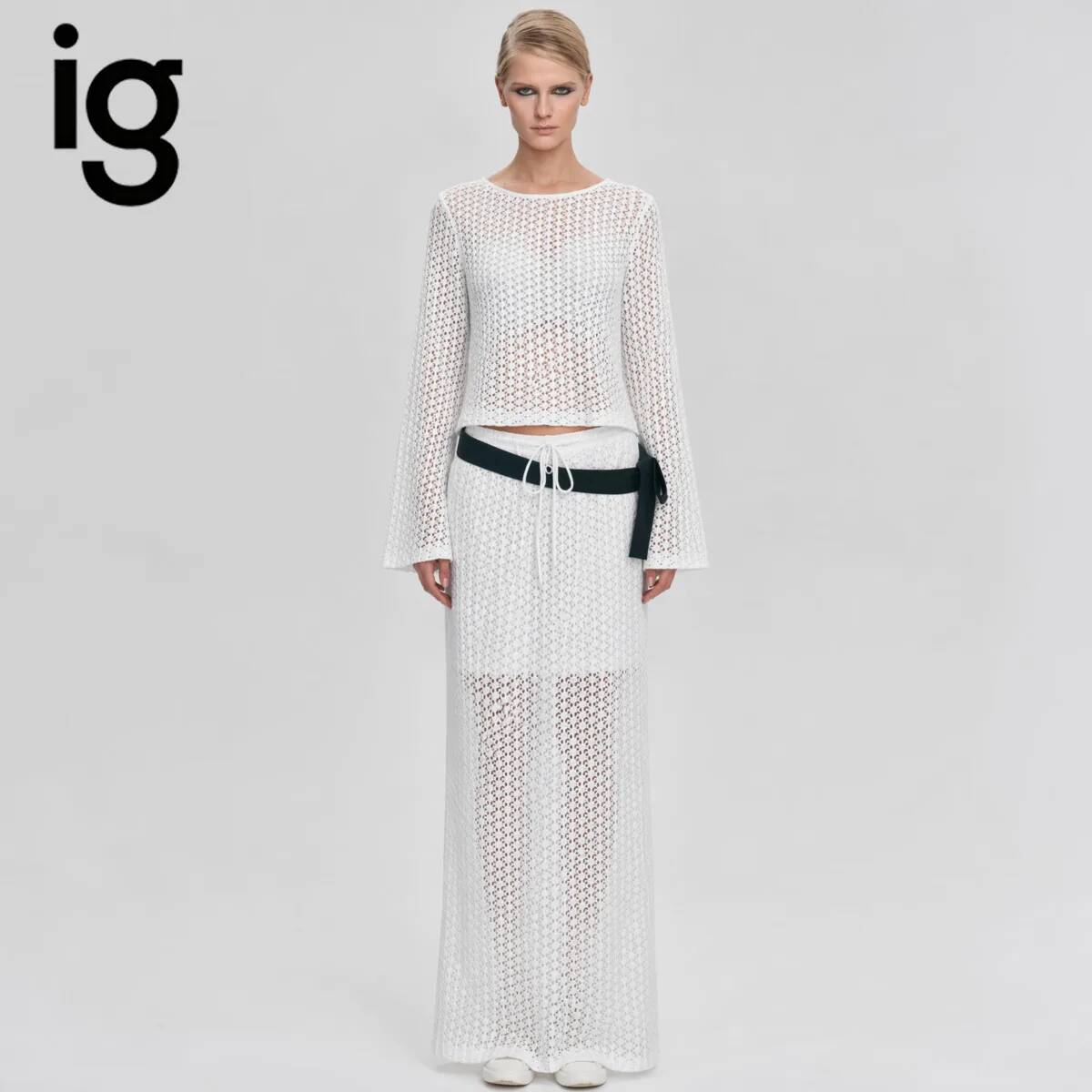 Formal Skirt - Conjunto de Dos Piezas de Punto