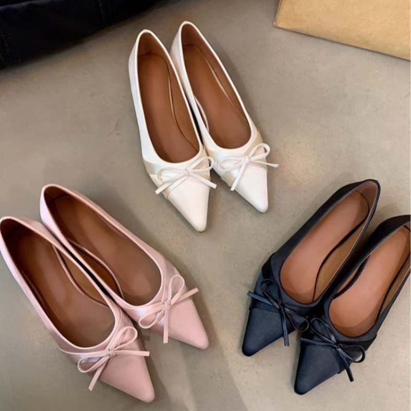 Womens Heels - Sandalias Planas Casuales de Chifón con