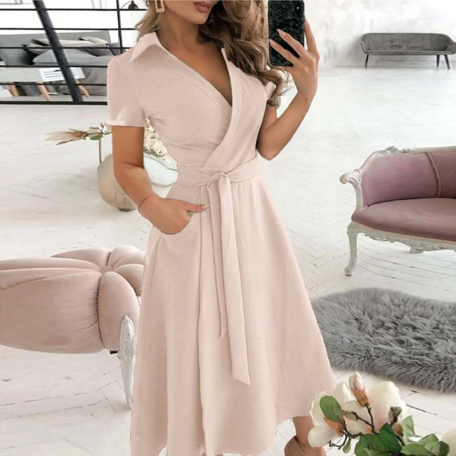 Primavera Verano moda Oficina  - Women'S Red Formal Wear reseña y precio