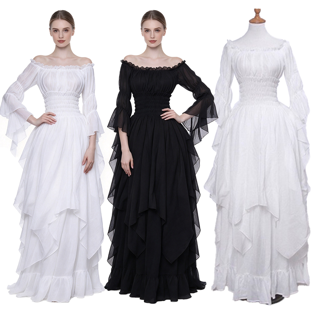 Vestido Medieval Retro con Hom - Lace Dress reseña y precio