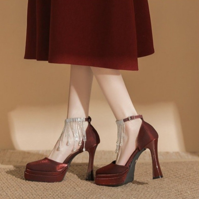 Zapatos de Novia Mary Jane par - Pump Heel Block reseña y precio